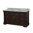 thumbnail image 6 of Sydney 60" Single Bathroom Vanity with Chocolate Cabinet and Carrara Marble Top, 6 of 6