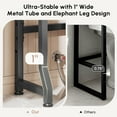 thumbnail image 5 of Fil-fresh Over The Toilet Storage Cabinet, Bathroom Organizers and Storage with Barn Doors, Thicken Metal Stand & MDF Wood Above Toilet Storage Cabinet, Freestanding Space Saver, Black, 5 of 10