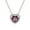 Silver, variant on Dainty Birthstone Necklace for Women Tiny Heart Love 14K Gold Plated Necklaces Pendants Birthday Jewelry