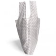 thumbnail image 3 of Geometric Reusable Market Bag, Starry Small Rhombuses and Twin Circles Shapes on Plain Background, Printed Foldable Bag for Shopping and Grocery Large Capacity, Dark Mauve and White, by Ambesonne, 3 of 4