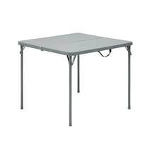 Mainstays 34" Square Resin Fold-in-Half Table, Gray