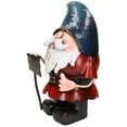 thumbnail image 3 of Hand Painted Metal Garden Home Gnome With Welcome Sign Ornament, 3 of 3