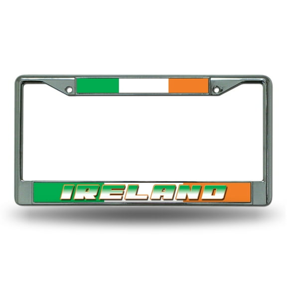 Ireland National Soccer Team - World Cup Chrome Metal License Plate Frame