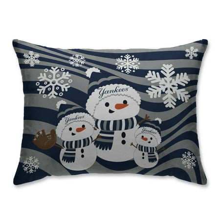 New York Yankees Holiday Snowman Bed Pillow Walmart Com