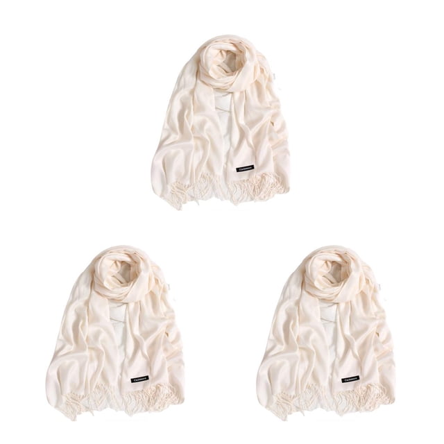 Minnieouse Bufanda de mujer con borla de color puro, bufandas de invierno gruesas, chal hecho a mano para mujer, envolturas para el hogar, Type1 NO1