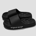 thumbnail image 3 of Bebealy-zapatillas de baño con letras para mujer, zapatos de ducha de casa, toboganes de playa de EVA, zapatillas de nube suaves a la moda, sandalias de verano 2024, 3 of 7