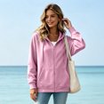 thumbnail image 3 of Resicozy Womens Zip Up Hoodies 2026 Fall Winter Casual Sweatshirts Zipper Oversized Lightweight Cute Jackets with Pockets Pink S, 3 of 6