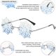 thumbnail image 3 of Dripping Heart Shaped Sunglasses For Women Heart Glasses Trendy Sunglasses For Party, 3 of 4