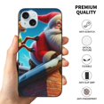 thumbnail image 3 of Funda navideña para iPhone 15, a prueba de golpes, con PC y TPU para cámara dual., 3 of 8