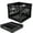 Obsidian, variant on CleverMade Collapsible Milk Crate, Stackable Storage Bin - 6 Gal Gray, 3 Pack