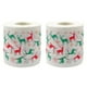 thumbnail image 2 of Christmas Theme Toilet Tissue Roll For Holiday Decorations Tableware Multi Color Design 2 Rolls, 2 of 2