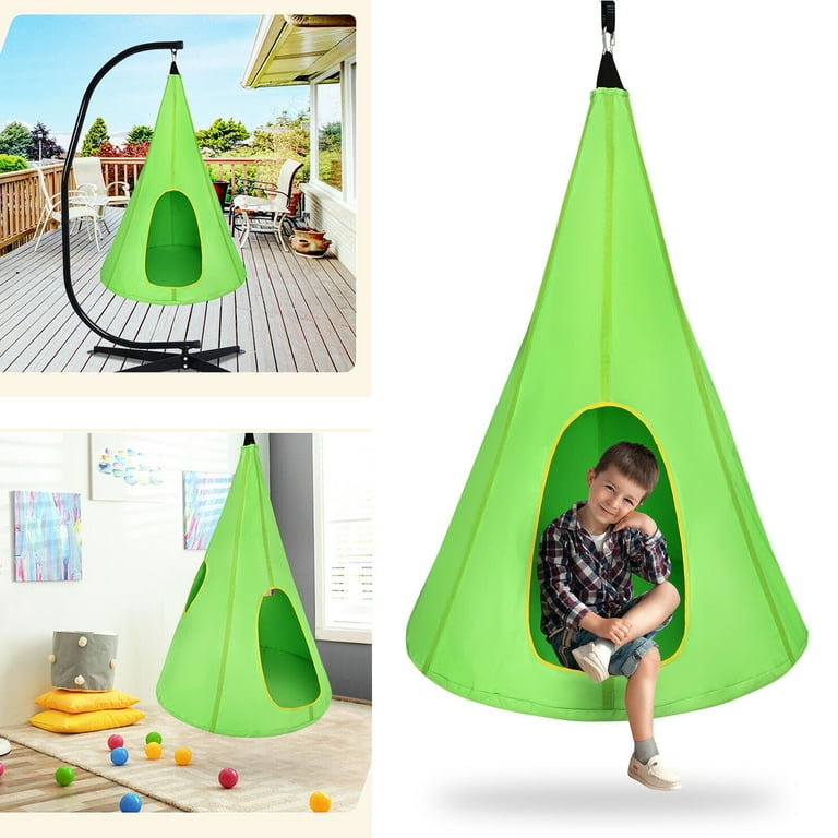 Tree top pod swing