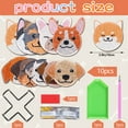 thumbnail image 2 of 10 Pcs Diamond Art Painting Coasters with Holder, DIY Dog Patterned Coasters Diamond art Painting Kits for Beginners, Adults & Kids Art Craft Supplies, 2 of 6