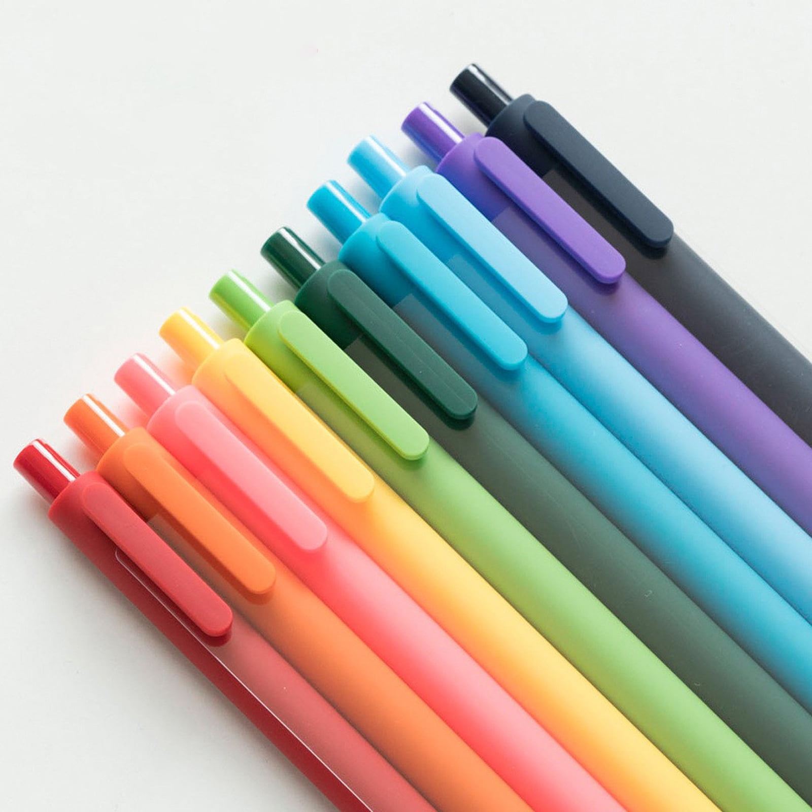 10/20Pcs Retractable Gel Pen Quick Drying Gel Inks Pens 0.5MM Point for Writing Note Taking Journaling Sketching