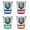 Multicolor (4-Pack), variant on Lake Tahoe California Design A Souvenir 2 oz Round Shot Glass Red