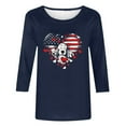 thumbnail image 4 of HBYJLZYG American Flag Shirt Women 4Th Of July Cute Dog Shirts Tops Independence Day Usa Patriotic T Shirts, 4 of 4