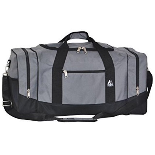Everest Grand Sac de Sport Croisé - Gris Foncé & Noir