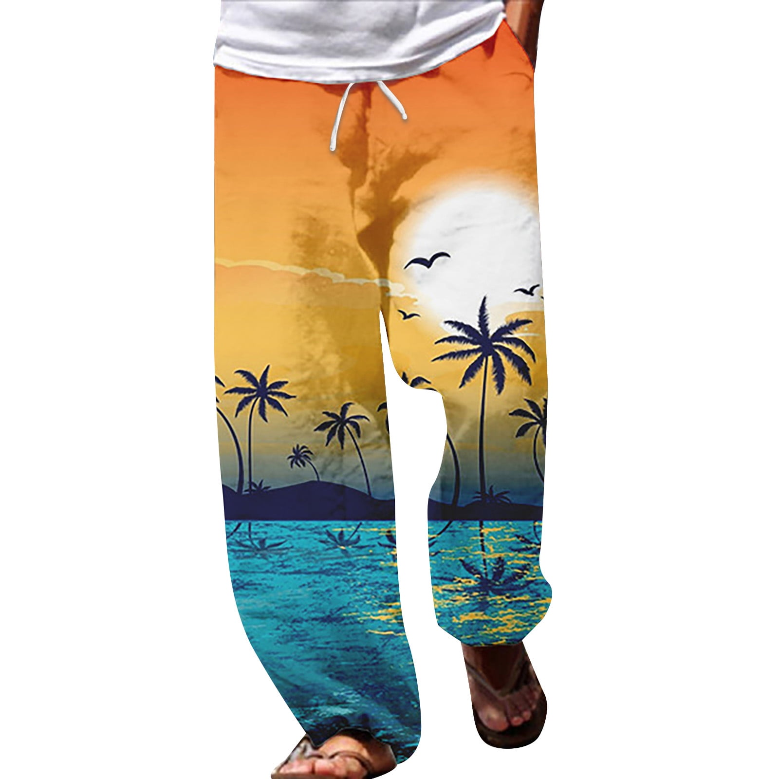 Pants For Men Pants Summer Beach Hippie Harem Pants Baggy Boho Yoga ...