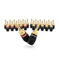 thumbnail image 1 of Cerrojo Banana Plugs Sewell SW-29863-12, 12 pares, chapado en oro, 1 of 5