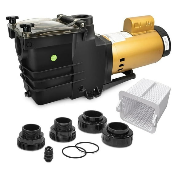 1.5 Swimming Pool Pump, High-Flow Spa Above In-Ground 2" NPT Variable Speed, 230V Fitting Included ,Durable Construction