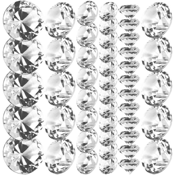 500pcs Clear Acrylic Diamonds Rhinestones Crystals Gems for Vase Filling and Table Decor
