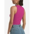 thumbnail image 6 of Women Tank Tops Summer Sleeveless Basic Cami Top Shirt Slim Racerback Blouses, 6 of 7