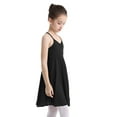thumbnail image 4 of Zaldita Kids Girls Ballet Dance Tutu Dress Dancing Leotard Bodysuit with Chiffon Skirt Ruffled Skort Black 4-5, 4 of 7