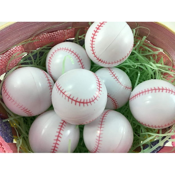 Easter Decorations Fillable Eggs Set of 6 Sports Eggs (Baseball