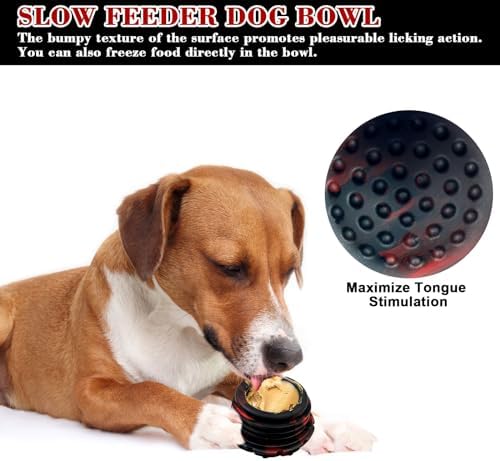 Dog Toy, Frozen Dog Treats to Keep Dogs Busy, Interactive Treat Dispensing Dog Toy Puzzle, Interactive Chew Toys for Puppy Small Medium Dog, Power Chewer, Durable Rubber-Easy to Clean (Medium)