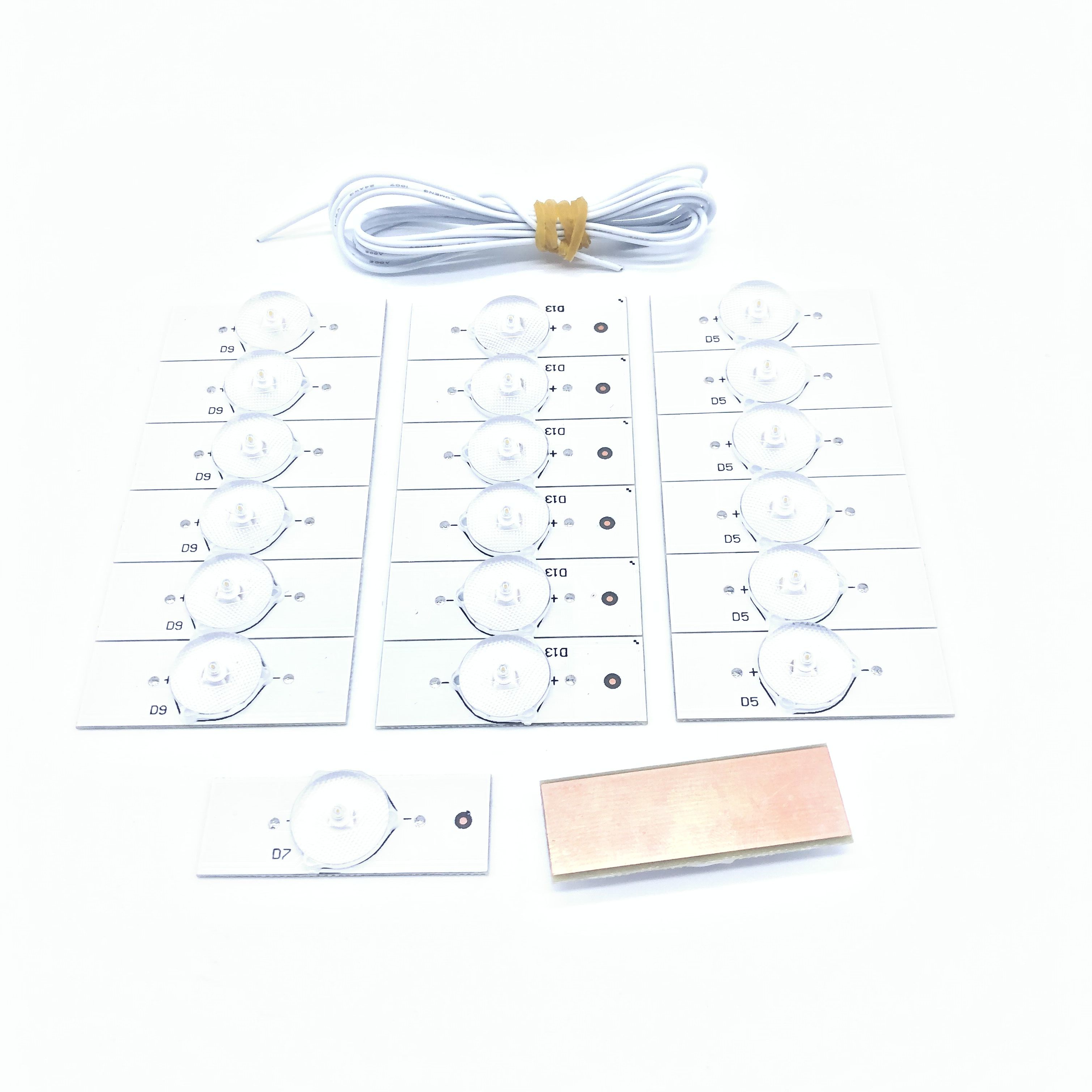 20 X 6V SMD Lamp Beads with Optical Lens Fliter for 32-65 inch LED TV Repair PZ