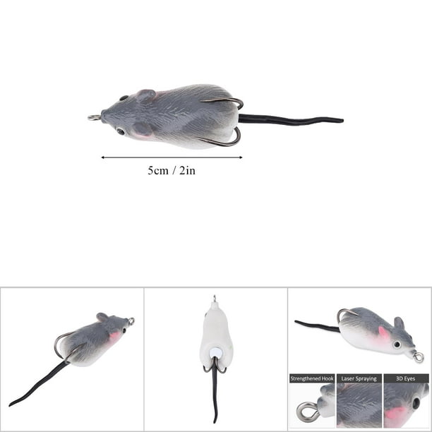 Mouse Lure, Fishing Lures, Mouse Lure Dual Hooks Sturdy And Durable  Convenient To Use Strong Bait Power Tackle Accessory For Fisherman The Best  Gift Fishing 