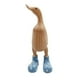 thumbnail image 1 of Resin Duck Statue Garden Sculpture Cute Cartoon Ducks Wearing Spotted Wellies Boot Good Luck Figurine Blue-S, 1 of 5