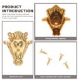 thumbnail image 3 of Miangastore 4pcs Box Leg Wood Case Corner Protector Zinc Alloy Jewelry Box Corner Protector, 3 of 8