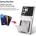 thumbnail image 2 of Wallet Case for Samsung Galaxy S23 Ultra Case with 4-Card Credit Card Holder Slot Shockproof Cover Hybrid Heavy Duty Protection Armor Phone Case-White, 2 of 6