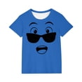 thumbnail image 3 of Piuwrlz 3 T Boys Short T-Shirts Sleeve Toddler Funny Graphic Shirts Tops Boy Funny Graphic Shirts Pullover T Shirts Blue Size 3 Years, 3 of 7