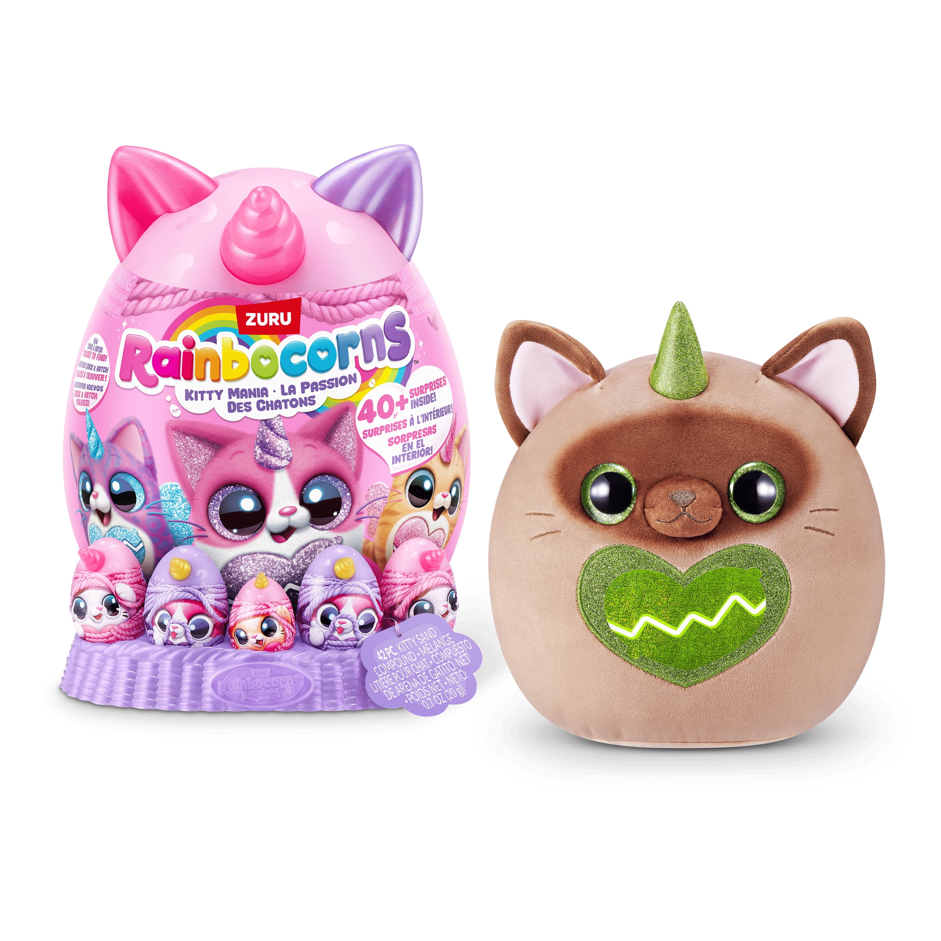 Rainbocorns Kitty Mania by ZURU, Plush Toy for Girls