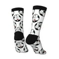 thumbnail image 3 of Goofa Happy Football Printed Men's Crew Socks, Soft Durable Breathable Moisture-Wicking with Odor Control Cotton socks, 3 of 9