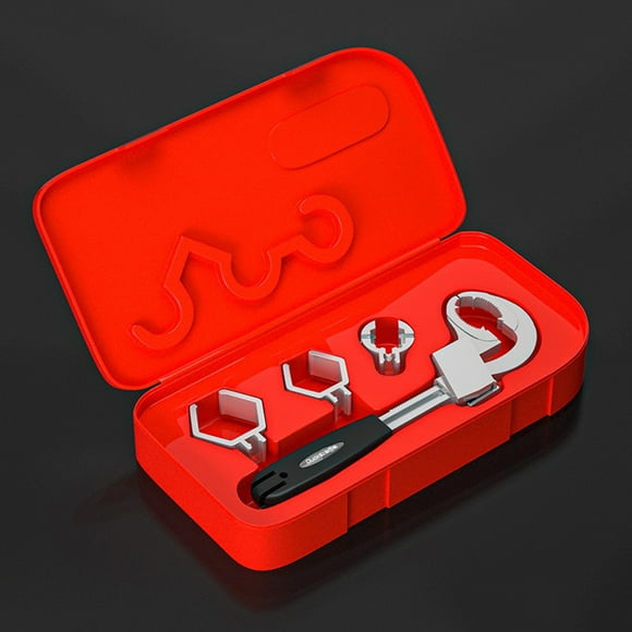 Wrench,Box 3 Chucks Wrench 80mm Adjustable Pipes Wrench With Water Pipes Wrench 80mm Adjustable Water With Box 3 Sink Wrench Toilet Adjustable Water Pipes Leeofty Toilet S Wrench Xibany