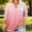 Multicolor11, variant on Danhjin Plus Size Tops for Women 3/4 Sleeve Print V Neck Pullover Shirts Graphic Lightweight Casual Comfy Loose Fashion Going out Blouses