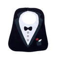 thumbnail image 1 of Waterproof Tuxedo Pattern 3 Layer Toddler Baby Saliva Towel Baby Bibs (black), 1 of 2
