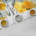thumbnail image 4 of Homewish Watercolor Yellow Flower Blackout Curtains Set of 2 (52x84 Each), Marbling Abstract Ombre Window Curtains, Modern Fashion Curtains and Drapes, Black Out Curtains Room Decor, 4 of 6