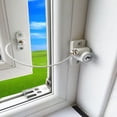 thumbnail image 3 of Restrictor de ventana para niños Cerradura de seguridad abatible (1 paquete) Los niños evitan que los niños se caigan Cerradura de ventana Protección para bebés, 3 of 3