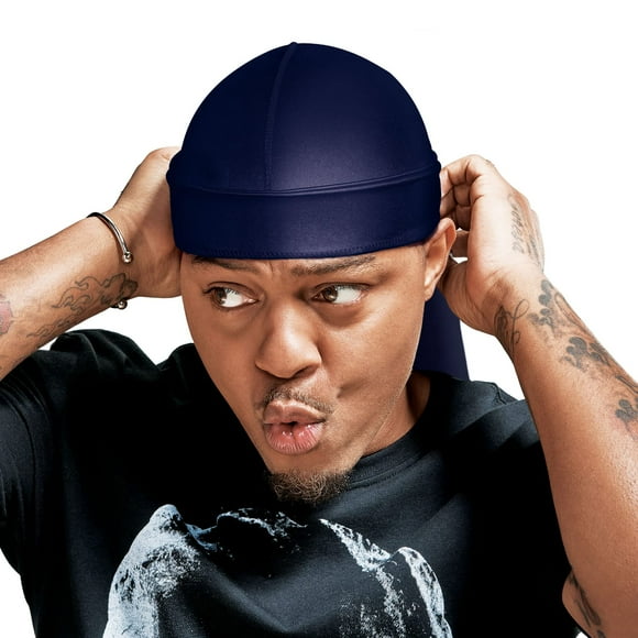 Red By Kiss Bow Wow X Power Wave Durag Soyeux pour Hommes Waves Soyeux Doo Rag (Marine)