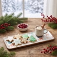 thumbnail image 4 of Christmas Wood Serving Tray, Rectangular Serving Platter, Wood Platter for Coffee Tables, Dessert, Snack, Fruit, Bathroom Tray Charcuterie Board for Home Decor, 4 of 7