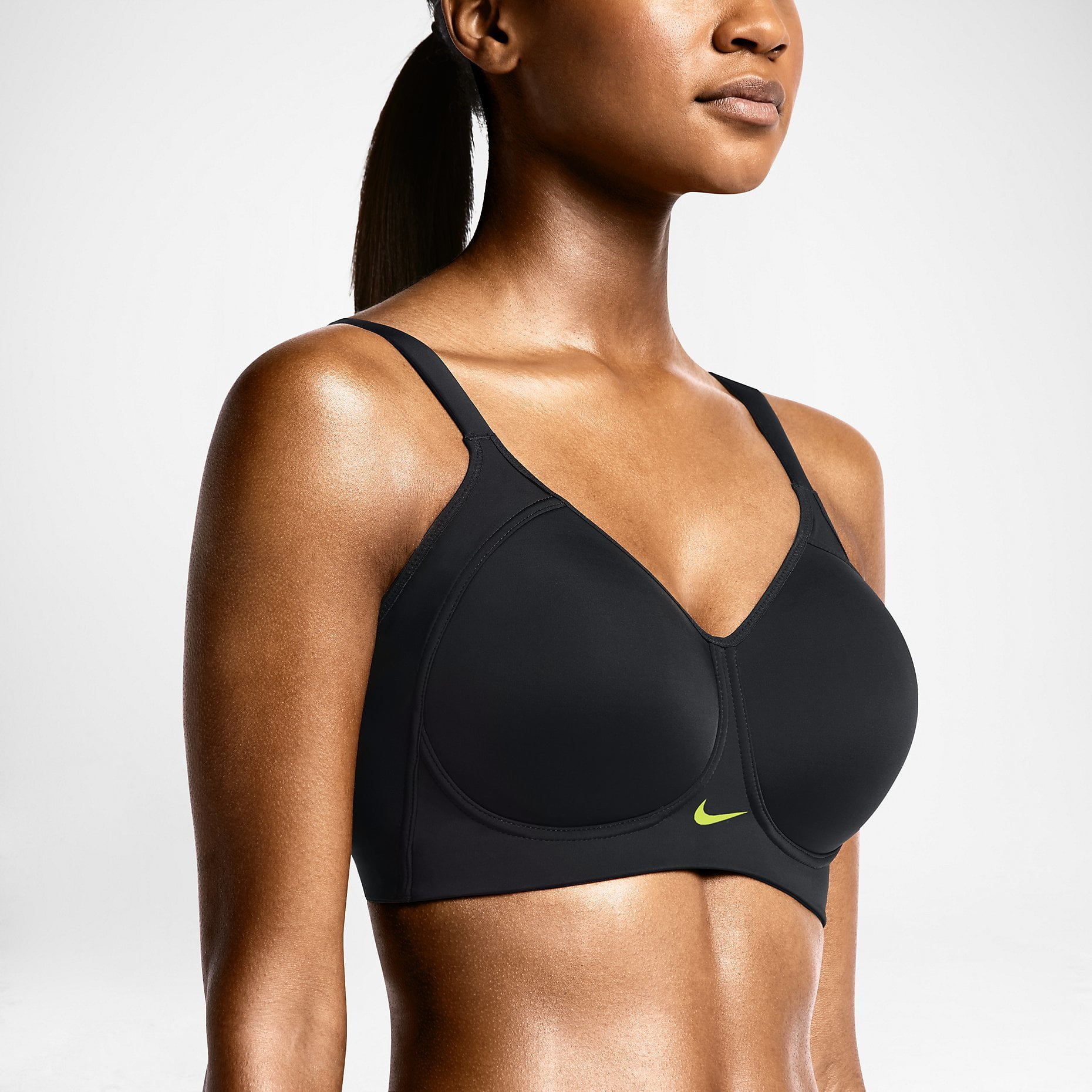 Nike Hero Women's Dri-Fit High Support Pro Training Sports Bra Size 30B 