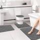 thumbnail image 4 of Set de alfombrillas de baño de espuma modernas de 4 piezas | Respaldo antideslizante de goma antideslizante de terciopelo suave | Alfombras de baño absorbentes de agua de secado rápido | 38x42cm a, 4 of 7