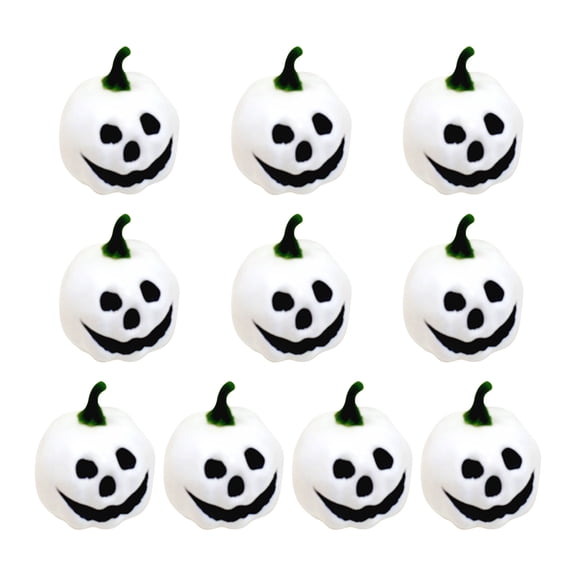 Nrmvnmi Artificial Pumpkins, Harvest Decor Foam Pumpkin 10 PCS Set for Halloween Thanksgiving Fall Decorations, Realistic Faux Pumpkins for Festive Home Decor