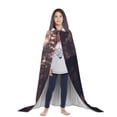 thumbnail image 3 of Disketp Dinosaur Moonlit Forest Hooded Cloak, Teenagers Halloween Hoodies Robe Cosplay Capes, Halloween Hooded Cape Cosplay Costume-Medium, 3 of 7