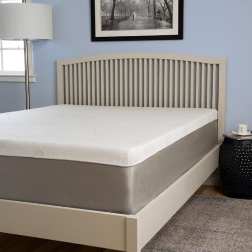 Slumber Perfect 14inch Gel Memory Foam Mattress Medium White/Grey Full