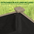 thumbnail image 6 of VEIKOUS Raised Garden Bed w/ Wheels, Elevated  Wood Planter for Vegetables, Herbs, Flowers, Brown, 6 of 15